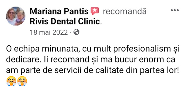 recenzii Rivis Dental Clinic Timişoara-Dumbraviţa-003