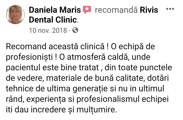 recenzii Rivis Dental Clinic Timişoara-Dumbraviţa-009